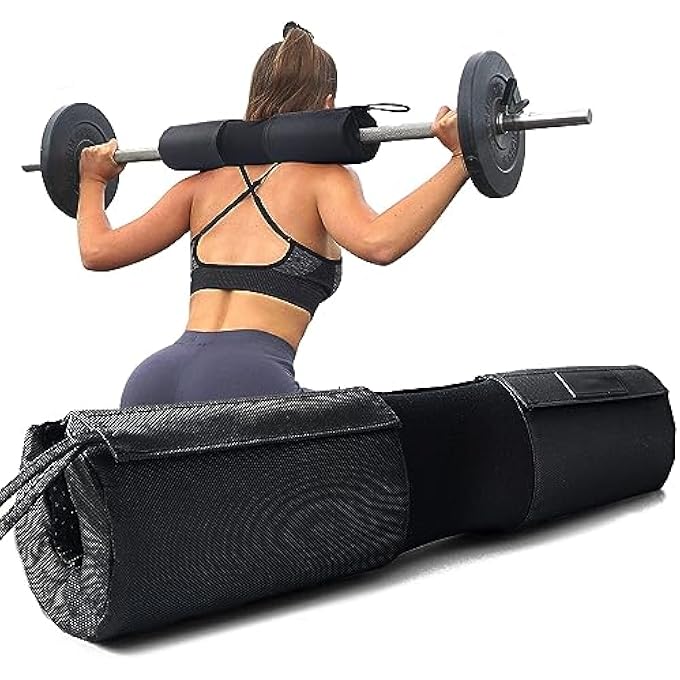 rayihni Barbell Squat Pad Nylon Padding Antislip, Thick Foam Barbell Pad For Squats Cushion, Lunges & Bar Padding For Hip Thrusts, Standard Olympic Weight Bar Pad, Provides Cushion To Neck Shoulders Training - Image 2