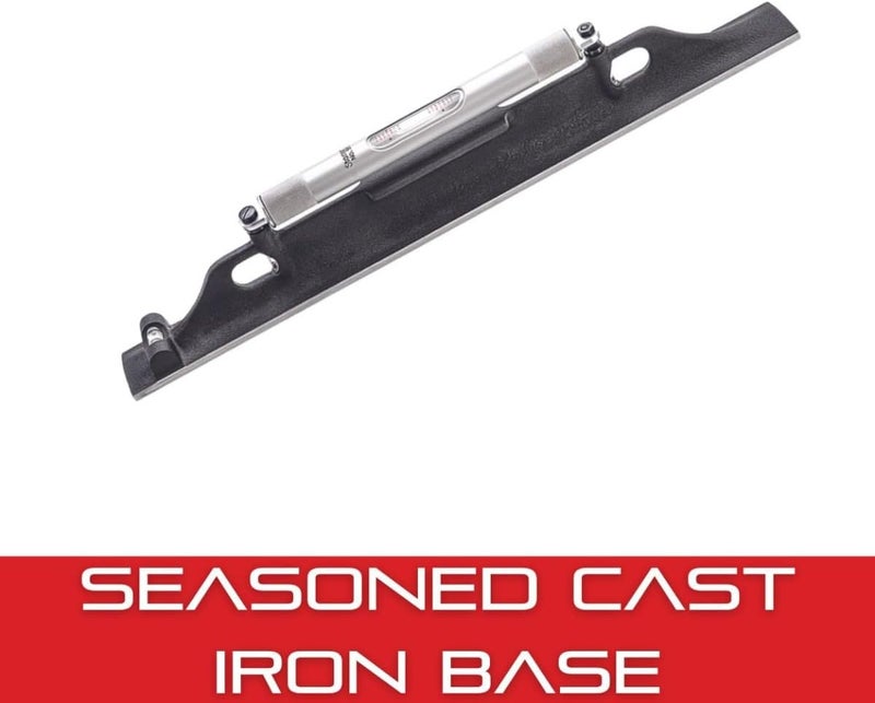 Starrett Machinists Level with Ground and Graduated Main Vial Ideal for Machine Shop and Tool Room Use 8 Length Cross Test Vial Without Case 988 - Image 4