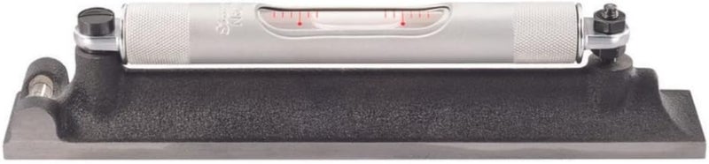 Starrett Machinists Level with Ground and Graduated Main Vial Ideal for Machine Shop and Tool Room Use 8 Length Cross Test Vial Without Case 988 - Image 1