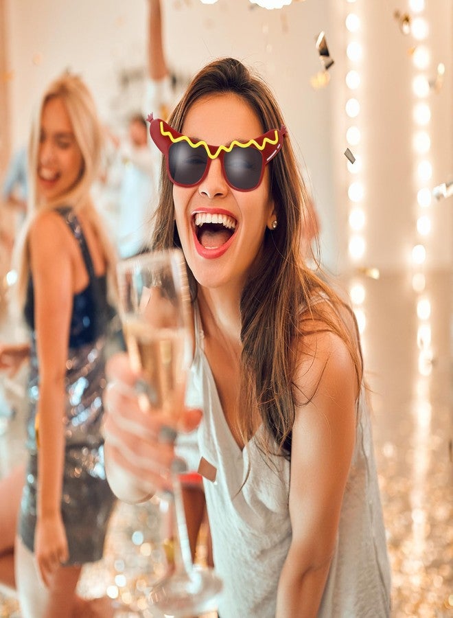 جارنيك نظارات شمسية بتصميم هوت دوغ من جارنيك للبالغين - نظارات مرحة الشكل، إكسسوارات أزياء الحفلات - نظارات زينة لأعياد الميلاد والهالوين والكرنفالات وحفلات التنكر - Image 4