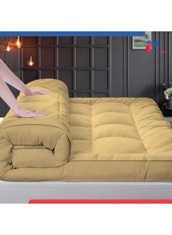 Monwem Beige Mattress Topper 20 cm Height - Image 2