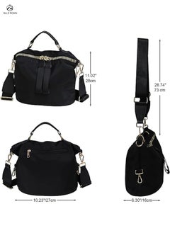 BLLE ROWN Women Durable Nylon Handbag Waterproof Casual Lightweight Travel Shopping Shoulder Bag Anti-theft Crossbody Bag قيبة نسائية مقاومة للماء  - Image 3