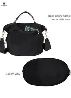 BLLE ROWN Women Durable Nylon Handbag Waterproof Casual Lightweight Travel Shopping Shoulder Bag Anti-theft Crossbody Bag قيبة نسائية مقاومة للماء  - Image 4