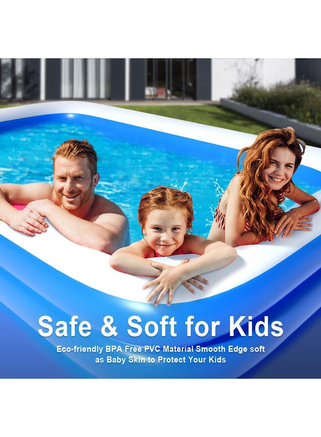 Inflatable Family Swimming Pool, Thickened PVC,  150x105x55cm - Image 2