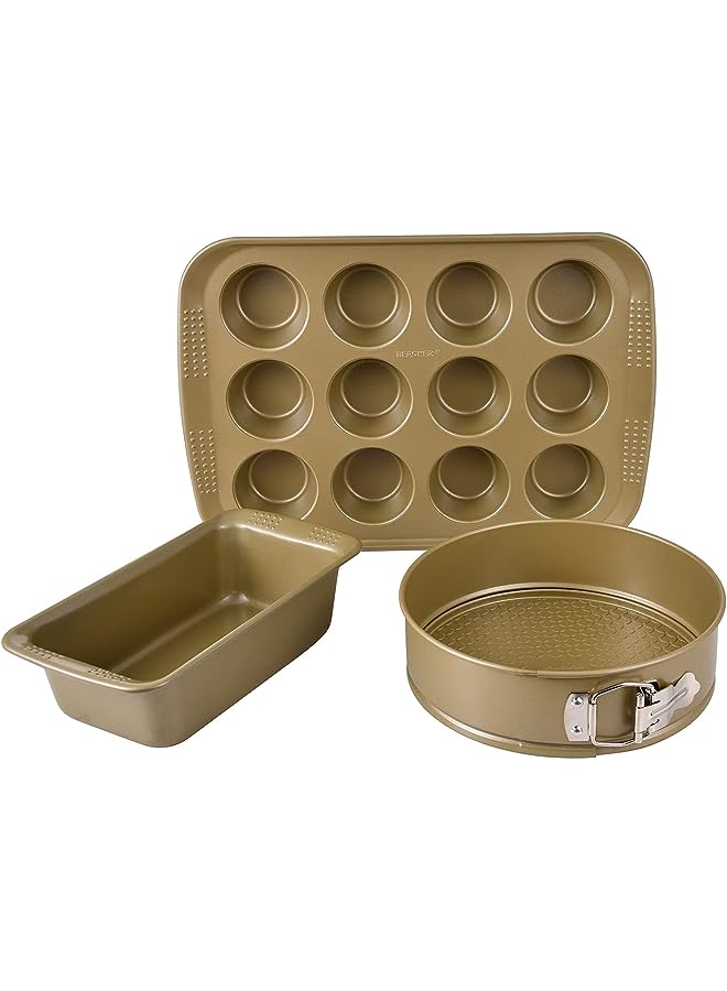 BERGNER مجموعة أدوات الخبز BAKERIGHT PRO 3 قطع، فولاذ كربوني، BG37131GD