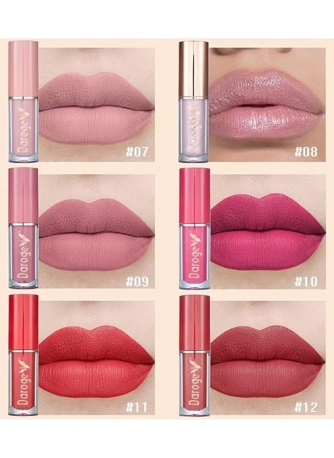 daroge 12-Piece Velvet Matte Liquid Lipstick Gift Set with Long-Lasting & Waterproof Formula (30 ml)  - Image 5
