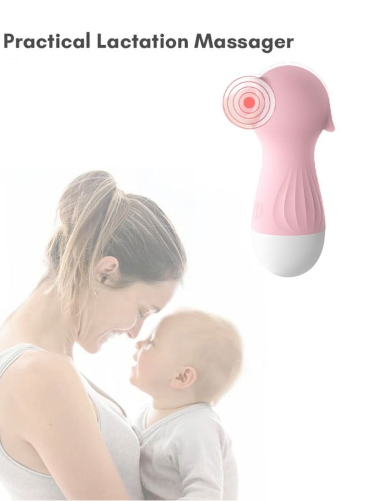 Soft Breast Massager for Breastfeeding Heat and ibration Adjustable for Clogged Ducts, Improve Milk Flow Engorgement - Image 1
