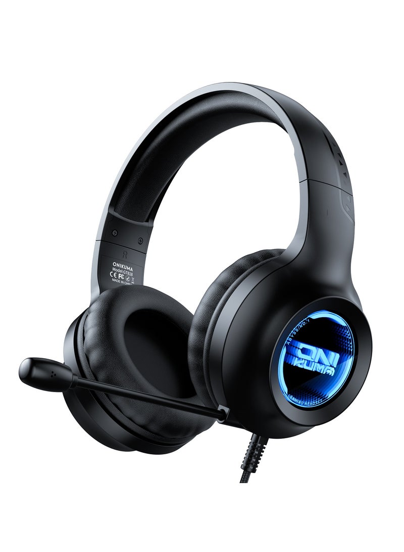 onikuma X36 RGB Gaming Headset Noise Canceling Mic for PC Mac PS4 Mobile And Xbox Switch - Image 1