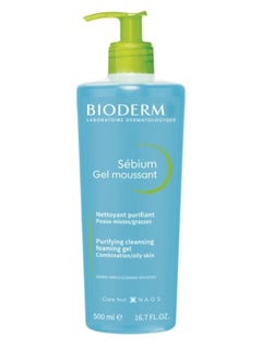 Bioderm Sebium Gel Moussant Purifying Foaming Blue 500ml  - Image 1