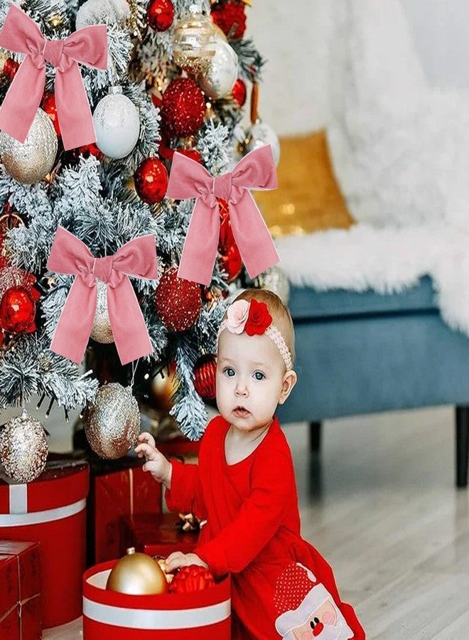 Toniful Velvet Ribbon 51mm x 25 Yards - Classic Velvet Ribbon for Christmas Wreath Decoration, Hand Ornaments, Gift Wrapping and Bow Making, Valentine's Day Bouquet Packaging, Rose Gold - Image 4