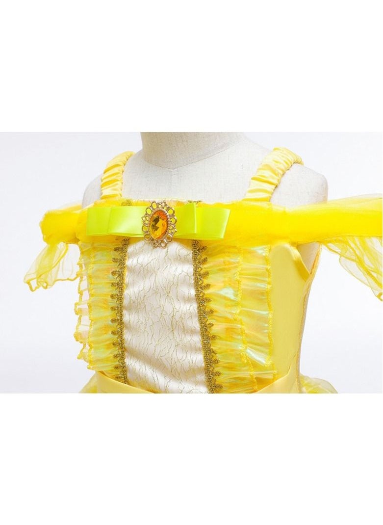 Generic - Belle Princess Girls Dressing Costume Set With Accessories, 7 - 9 Years - Image 1