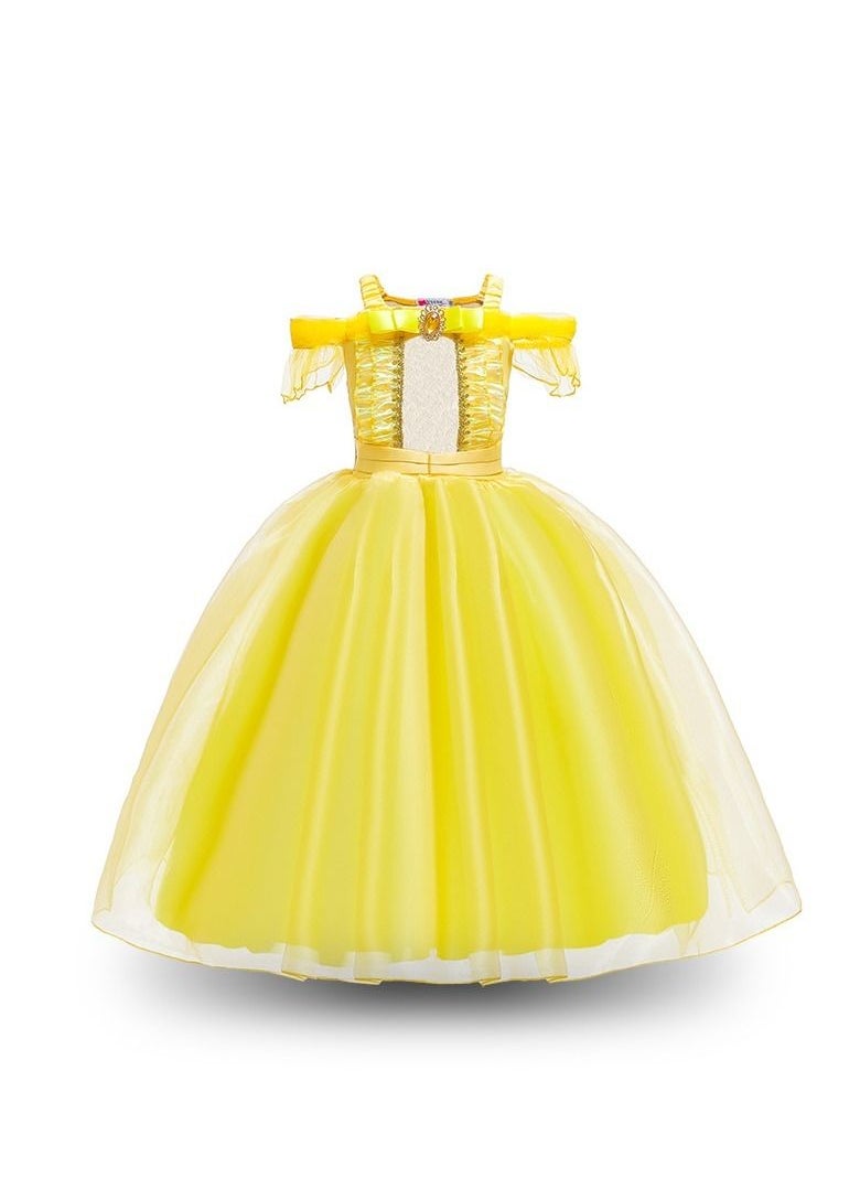 Generic - Belle Princess Girls Dressing Costume Set With Accessories, 7 - 9 Years - Image 1