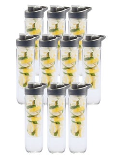 Hans Larsen Pack of 10 Fruit Infuser Water BPA-Free Sports Bottle  - Image 1