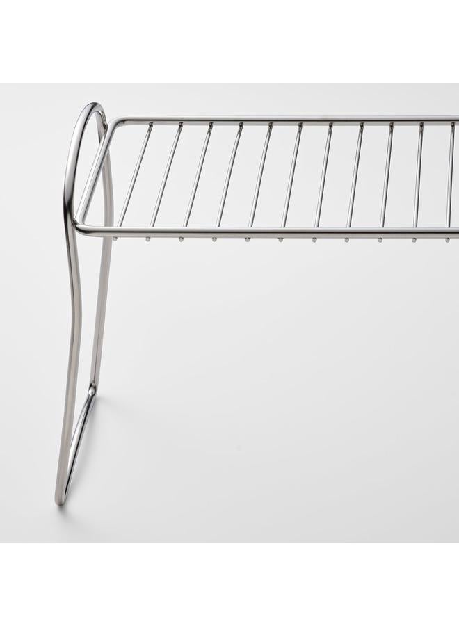 زبون رف تجفيف الأطباق، ستانلس ستيل، 13×32 سم - Image 4