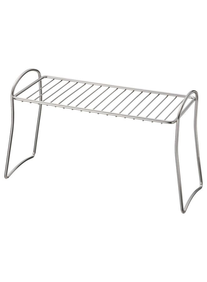 زبون رف تجفيف الأطباق، ستانلس ستيل، 13×32 سم - Image 1