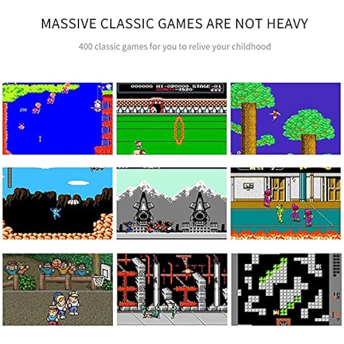 SUP INJOY GAME BOX 400 RETRO GAMES IN 1 MINI CONSOLE CAN CONNECT TO TV (BLACK) - Image 5