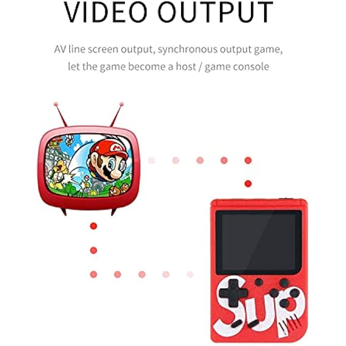 SUP INJOY GAME BOX 400 RETRO GAMES IN 1 MINI CONSOLE CAN CONNECT TO TV (BLACK) - Image 4