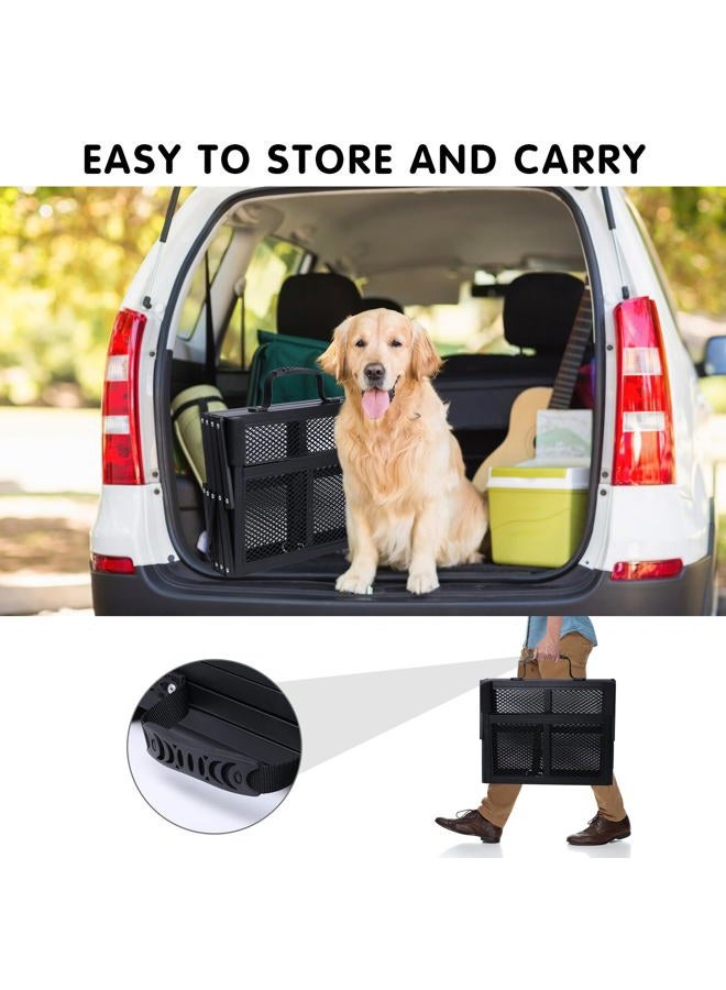 DGSL Dog Ramp for Car, Extra Wide 4 Steps Dog Stairs for Truck, Folding Steps for Dogs with Non-Slip Surface, Pet Loader Dog Steps for Large Dog, SUV, Side Door and Bed (Mesh, 16.9In-4 Steps) - Image 5