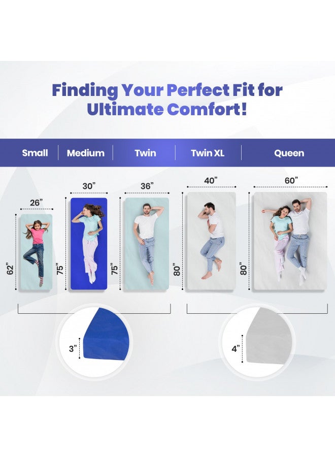 hazli Matrix Cell Memory Foam Camping Mattress Pad, Roll Up Floor Mattress for Adults, Bed Roll, Camp Sleeping Mat Pad, Cot Mattress Pad, Car Portable Rollaway Bed, Foldable Guest Bed - Image 4
