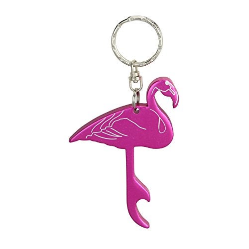 SWATOM Pink Flamingo 6PCS Bottle Opener Keychain Beer Openers Tool Key Chain Ring Accessories - Image 2