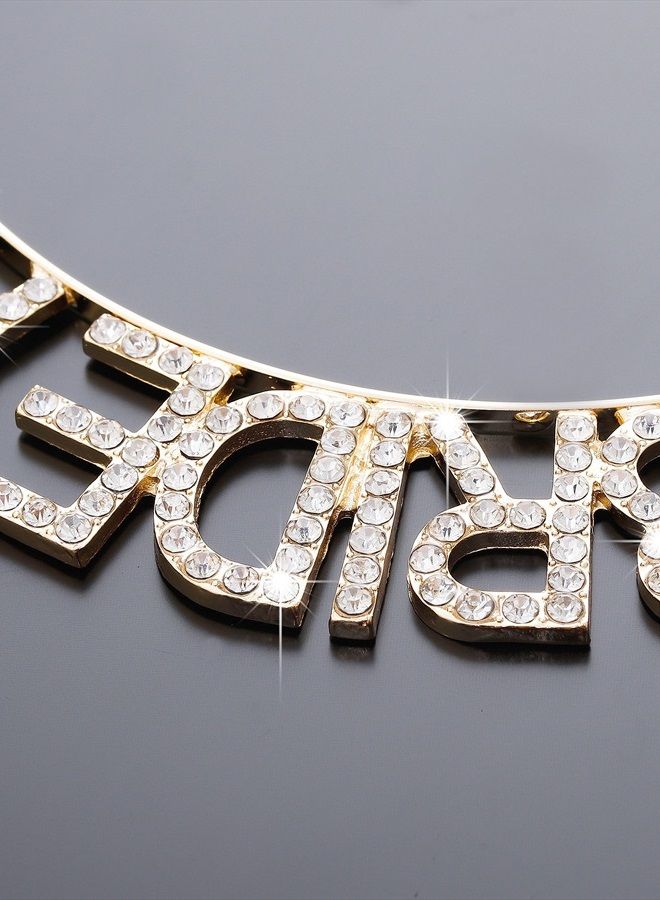 DaXi Wedding Bridal Tiaras Bride to Be Tiara Bridal Shower Headband Bachelorette Party Crown Decorations - Image 5