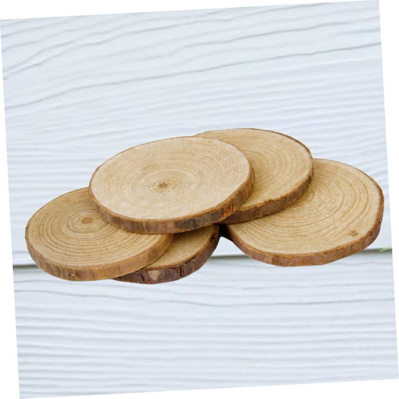 Natural Wood Log Slices Discs 5X5X0 5CM For DIY Crafts Wedding Centerpieces Home Decor - Image 3