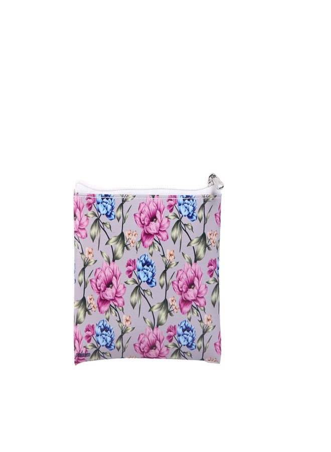 PentaDeco Floral Design Tote Bag | Large Capacity Glossy Finish Handbag with Mini-Pouch | Handcrafted Floral Print Shopper Bag | Stylish Carry-All Purse - Image 4