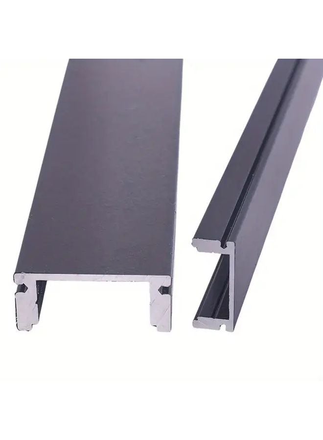 12pcs 50cm Black Aluminum LED Track Lighting System With Mounting Clips - Image 3