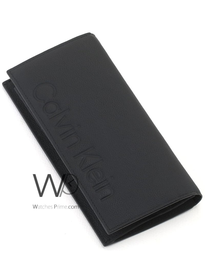 Calvin Klein Jeans Calvin Klein Men's Long Genuine Leather Wallet in Black - Image 1
