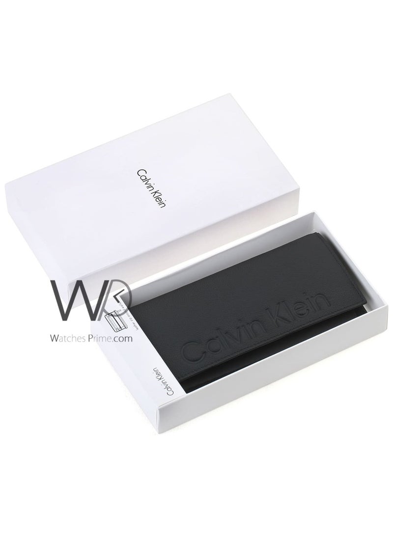 Calvin Klein Jeans Calvin Klein Men's Long Genuine Leather Wallet in Black - Image 2
