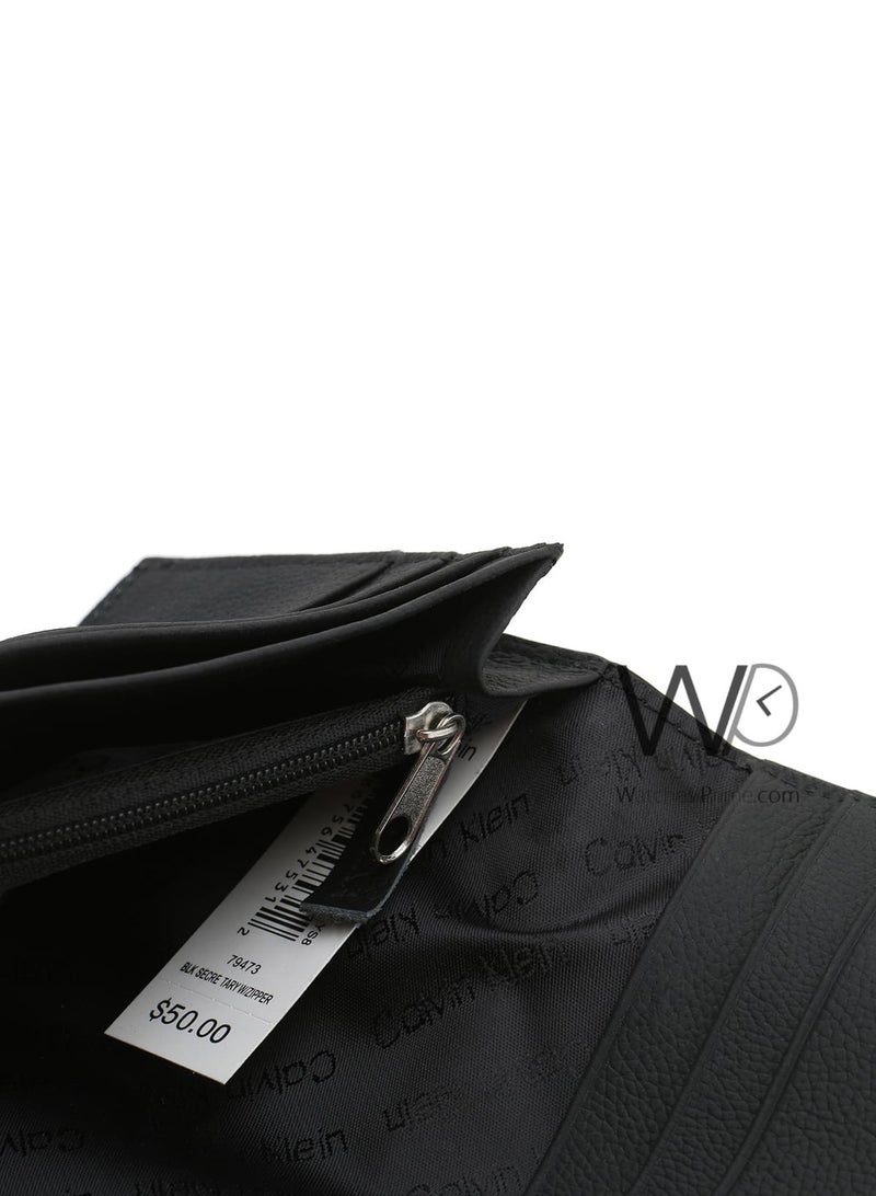 Calvin Klein Jeans Calvin Klein Men's Long Genuine Leather Wallet in Black - Image 4