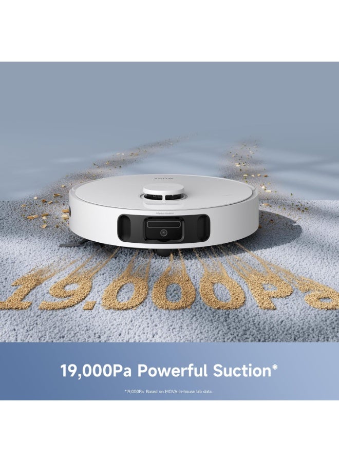 Mova E40 Ultra Robot Vacuum and Mop, 19,000Pa Suction, Extenable & Liftable Mop, All-in-One Station, Auto-Empty, Auto Washing & Hot Air Drying, 360°Obstacle Avoidance, App & Voice Control - Image 2