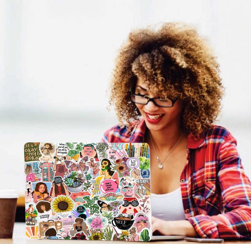 junkyard Vinyl Laptop Reusable Self-Adhesive Sticker s For Girls Journals Guitar Scrapbook Laptops (Pack Of 50) - Image 4