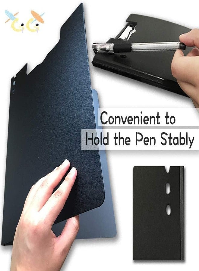 DHVYANT MART Stylish A4 Size Foldable Clipboard File Folder | Clipboard with Cover Organizer | 360 Flip Profile Folder for Hospital, Business, Office, School | Hardback Boards | Pack of 1 (DM1242) - Image 3