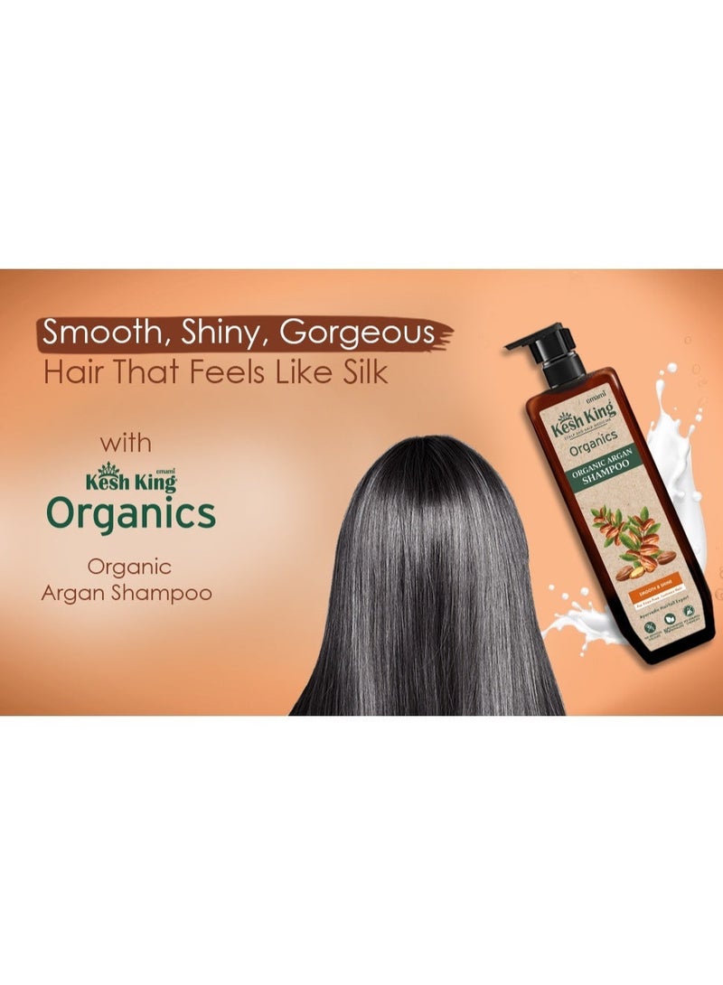 Kesh King Organics - Organic Argan Shampoo |Smoothens & Restores Shine | For Silky, Lustrous Hair | - Image 2