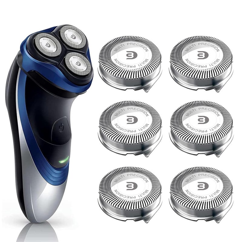innobeaut SH30 Replacement Heads Compatible with Philips Norelco Series 3000, 2000, 1000 Shavers, Fit for S1560 Shaver, 6-Pack - Image 1