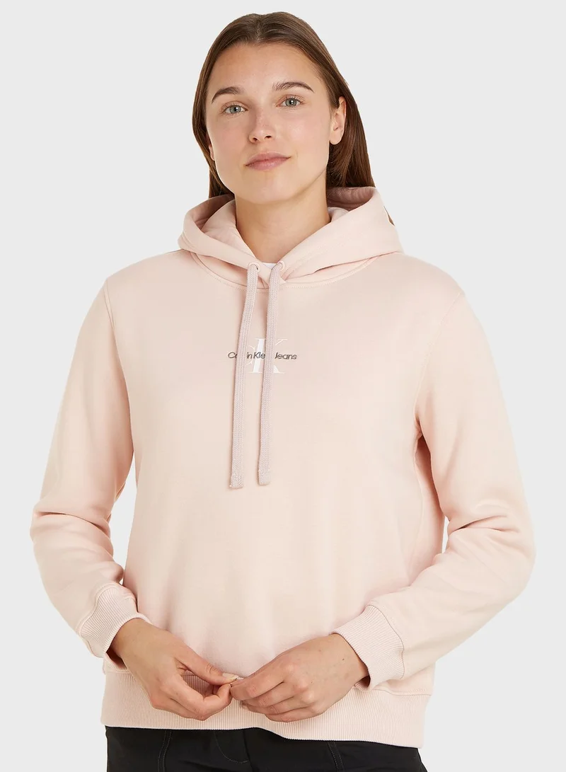 Calvin Klein Jeans Crew Neck Logo Hoodie
