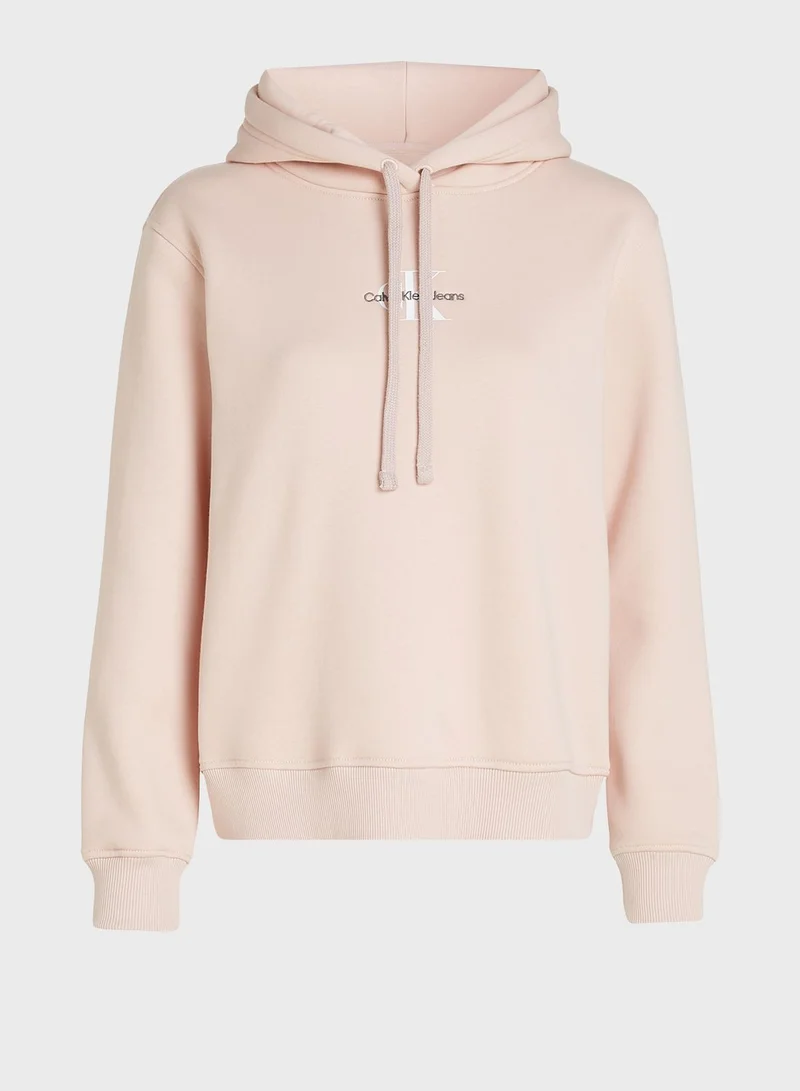 Calvin Klein Jeans Crew Neck Logo Hoodie