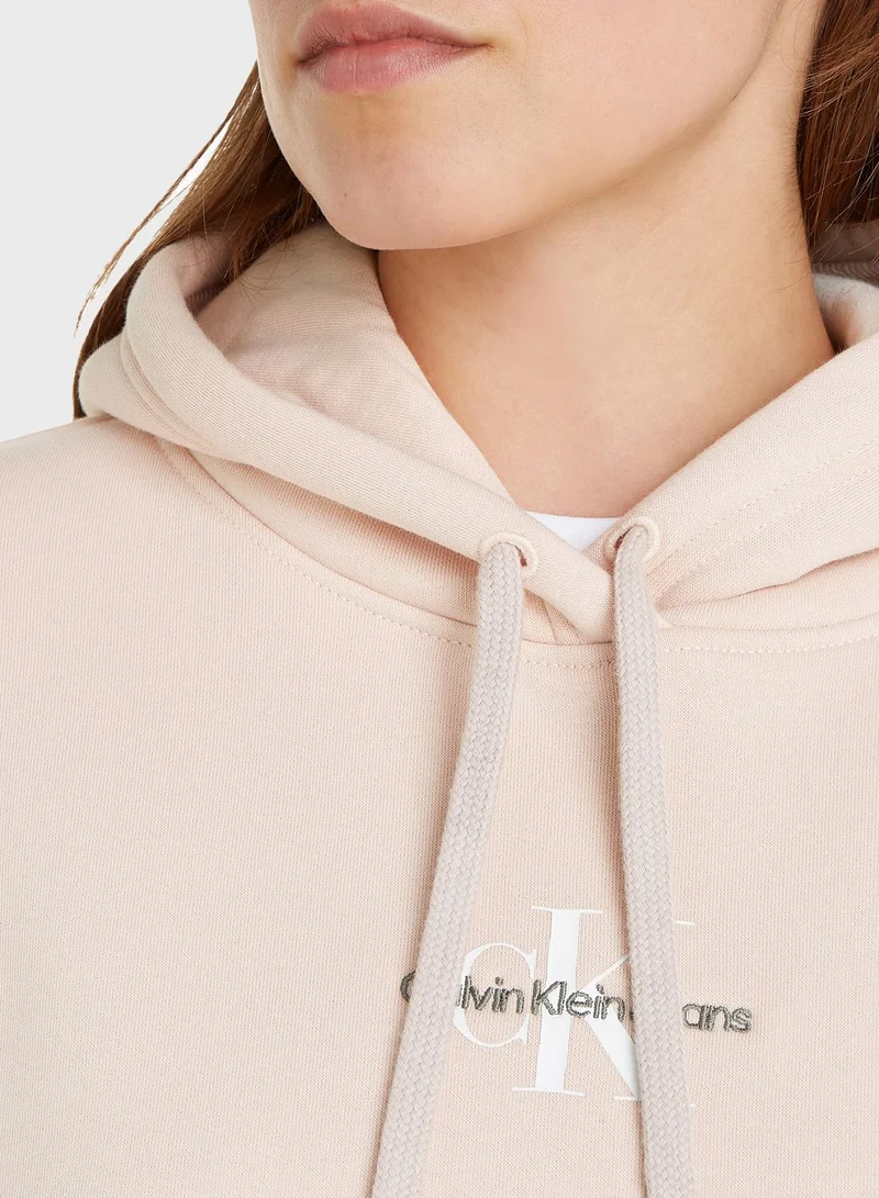 Calvin Klein Jeans Crew Neck Logo Hoodie