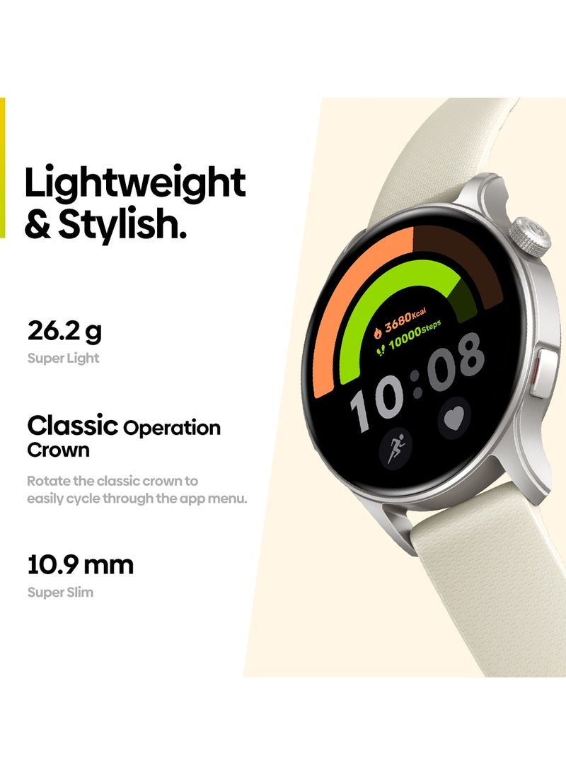 Zeblaze Fitness Smart Watch for Women Men, 1.43'' AMOLED GPS Smartwatch with Bluetooth Calling, Heart Rate/SpO2/Stress Monitor, 300mAh Battery, 2 Interchangeable Straps  - Image 3
