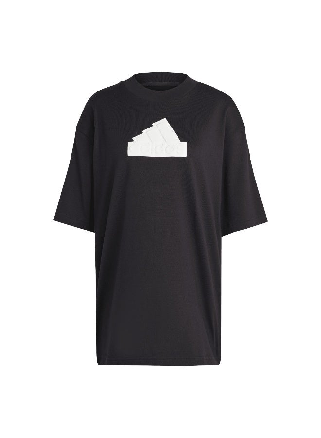 Adidas Adidas W Fi Bos Bf Tee Black Training T-Shirts For Women 2Xs  - Image 2