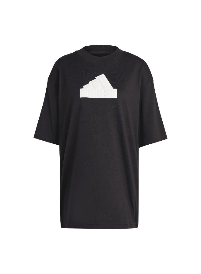Adidas Adidas W Fi Bos Bf Tee Black Training T-Shirts For Women 2Xs  - Image 1
