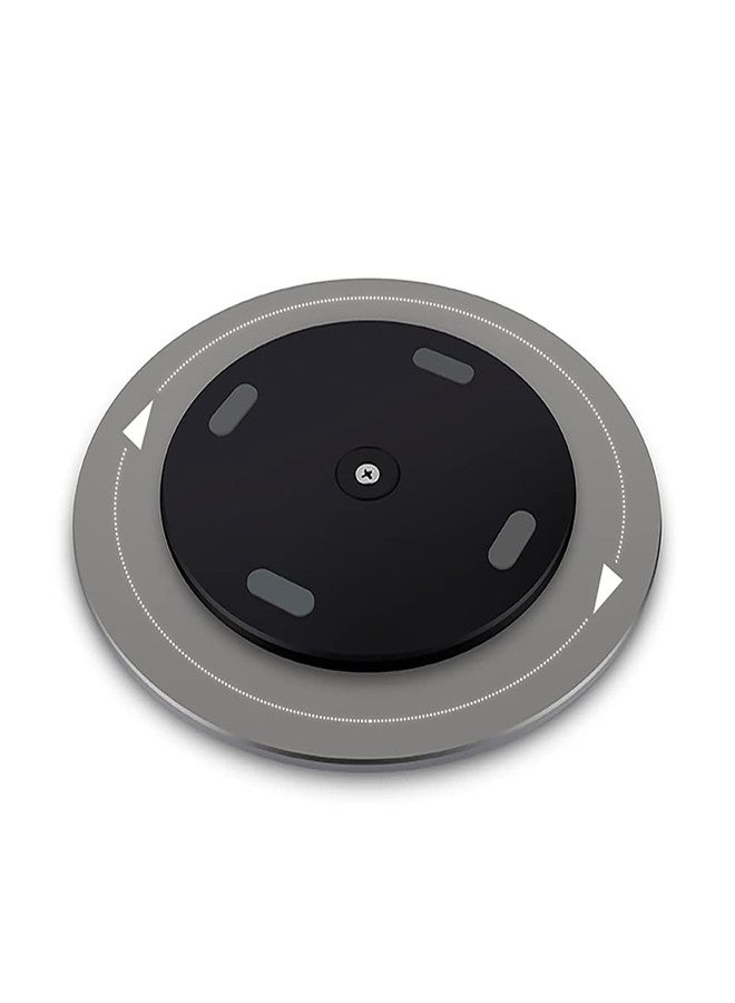 Yoqanr 360° Rotation Monitor Stand, Grey Aluminum Alloy, Wide Compatibility for iMac, Laptop, Potted Plants, Arts & Crafts and More - Image 3
