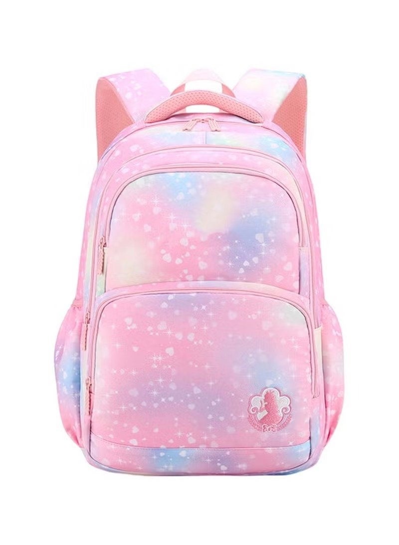 Huitich 3-Piece Pastel Galaxy Backpack Set for Girls – School Bag, Lunch Bag & Pencil Case Pink colour - Image 4