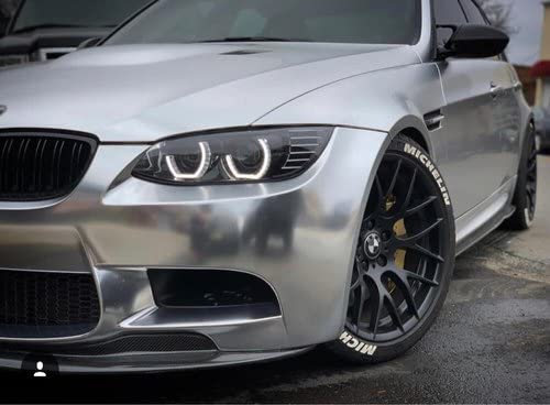 COSMOS STAR™ Vinyl Wrap Sheet for Car & Bike Self Adhesive Wrap Sticker and Decal Roll Film for Auto Car Vehicle Motorcycle Air Release (2 Feet by 4 Feet, Silver Matte Metallic) - Image 2