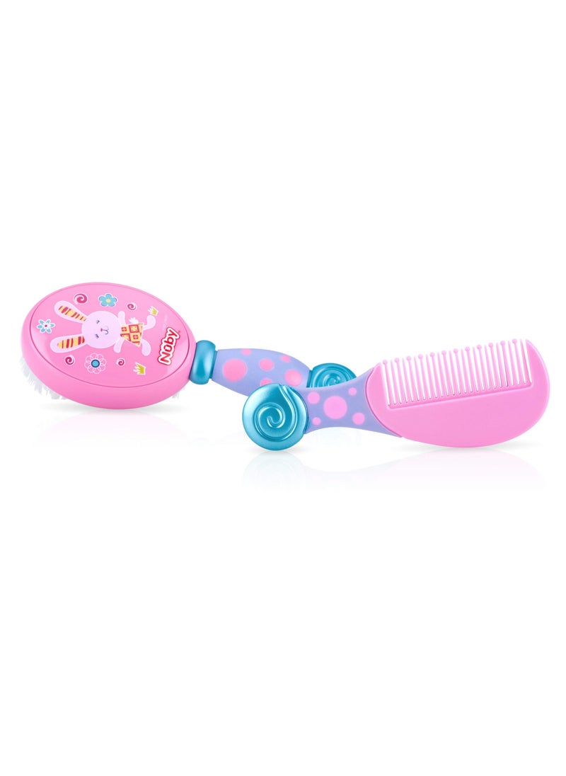 Nuby Nuby Baby Brush & Comb Pink 
