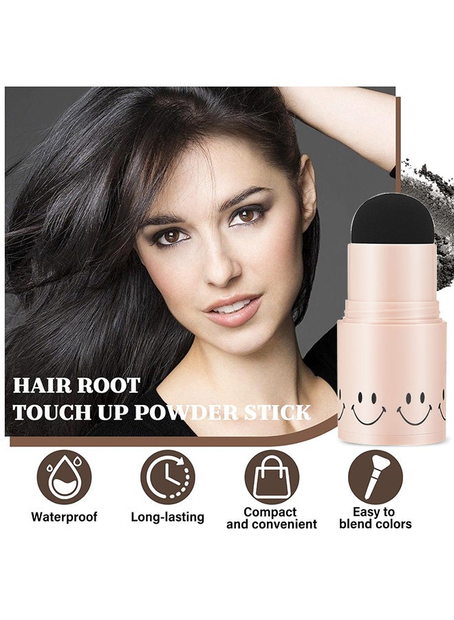 TIANWEI Mushroom Head Natural Modifying Hairline Powder-Natural Black Shade Hairline Powder,Shadow Sponge Pen Waterproof Hair Root Concealer For Thinning Hair Root Touch-Up - Image 5
