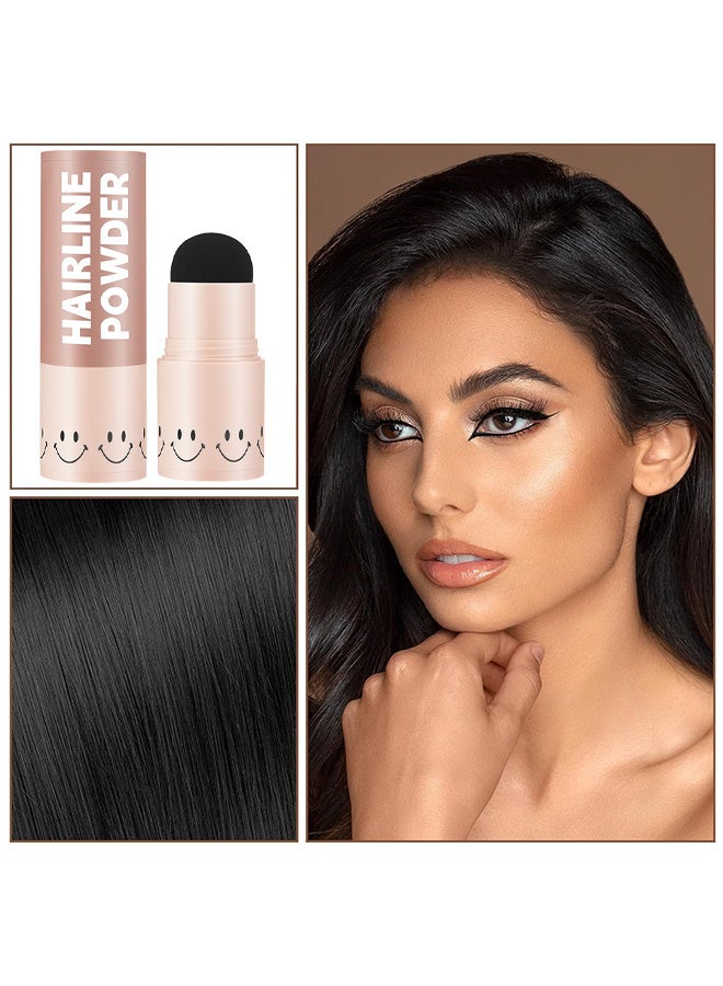 TIANWEI Mushroom Head Natural Modifying Hairline Powder-Natural Black Shade Hairline Powder,Shadow Sponge Pen Waterproof Hair Root Concealer For Thinning Hair Root Touch-Up - Image 4