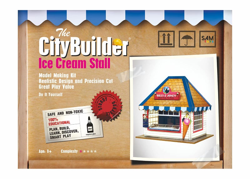 The CityBuilder Ice Cream Stall Model Making Kit 1:43 Scale (7mm) O Gauge - Image 1