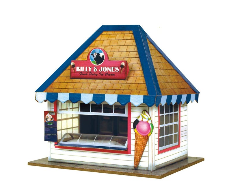 The CityBuilder Ice Cream Stall Model Making Kit 1:43 Scale (7mm) O Gauge - Image 3